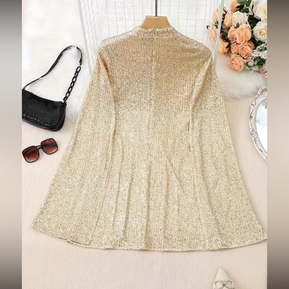 Luxe party formal sequins dress - Picture 3 of 6